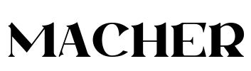 MACHER Font Image