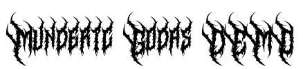 Munderic Godas DEMO Font Image