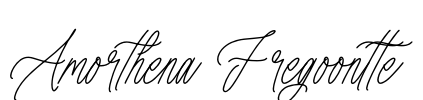 Amorthena Fregoontte Font Image
