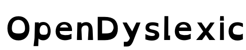 OpenDyslexic Font Image