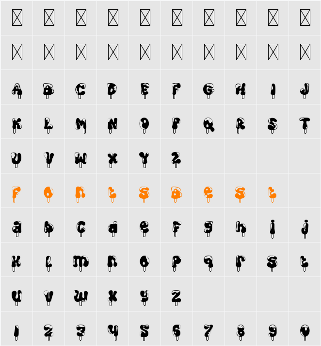 Cold Snowflake Two Character Map