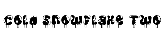 Cold Snowflake Two Font Image