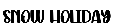 Snow Holiday Font Image