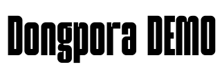 Dongpora DEMO Font Image