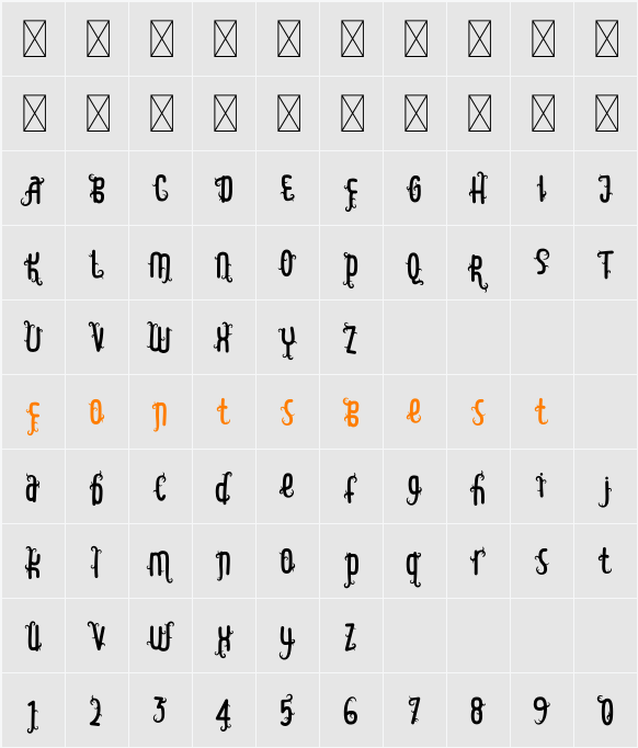 World Madly Root 2 Character Map