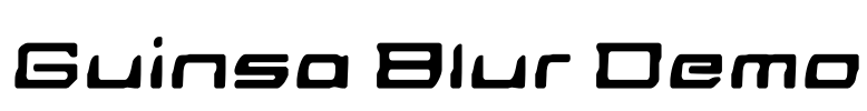 Guinsa Blur Demo Font Image
