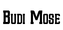 Budi Mose Font Image