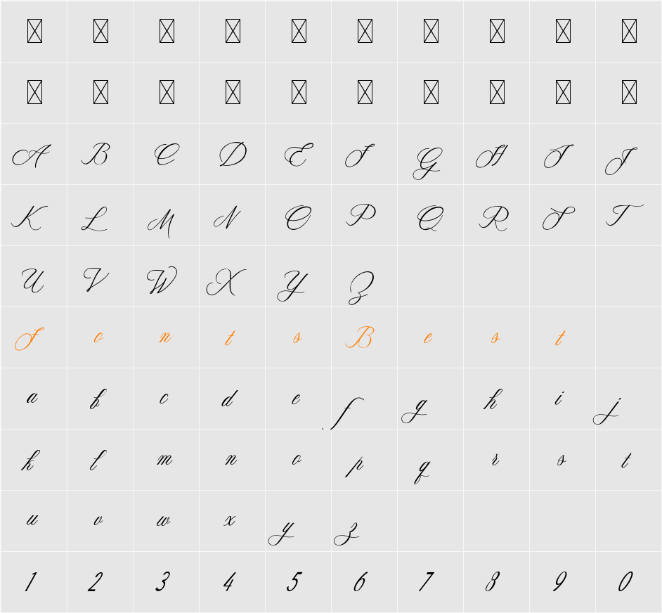BangelinePahronia Character Map