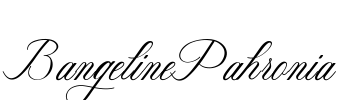 BangelinePahronia Font Image
