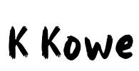 K Kowe Font Image