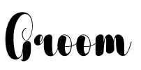 Groom Font Image