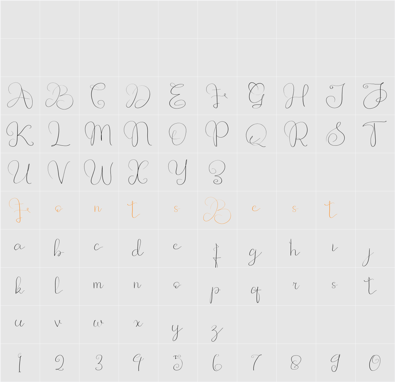 FANTA AHDYA Character Map