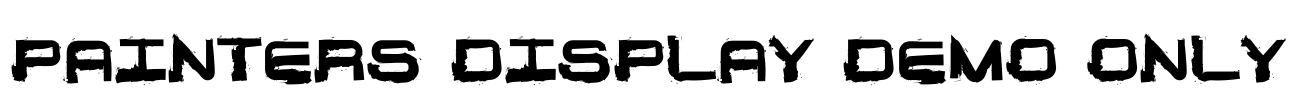 Painters Display DEMO ONLY Font Image