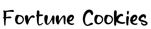 Fortune Cookies Font Image