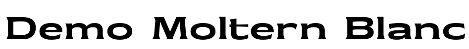 Demo Moltern Blanc Font Image