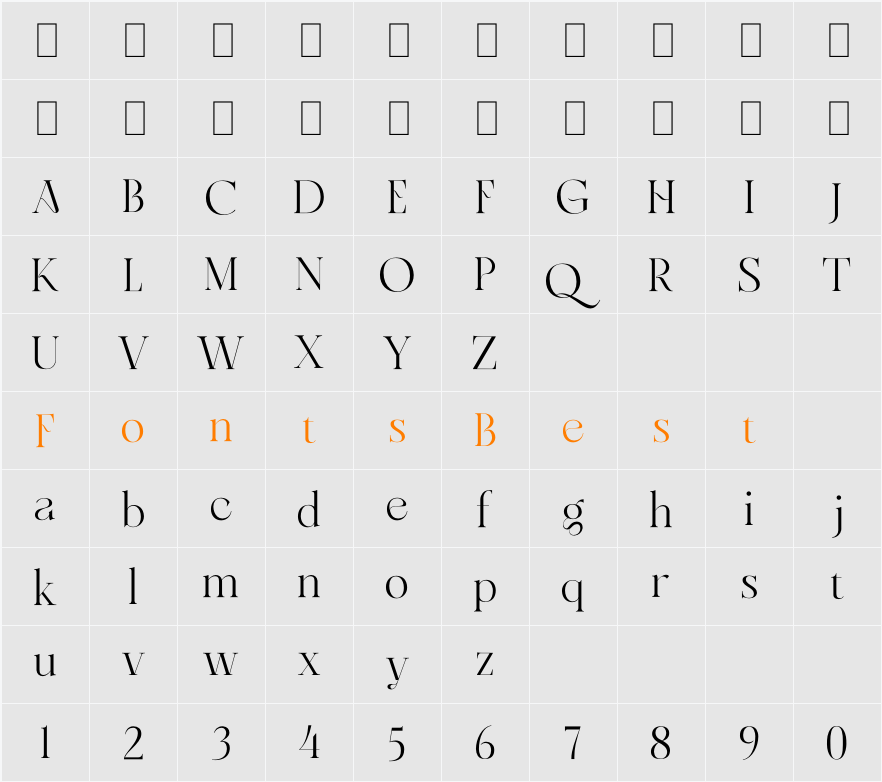 Soligant Character Map