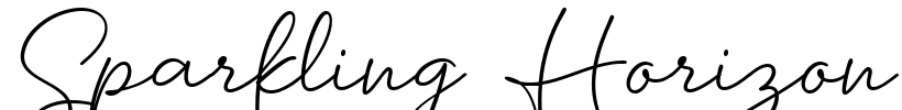 Sparkling Horizon Font Image