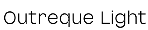 Outreque Light Font Image