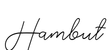 Hambut Font Image