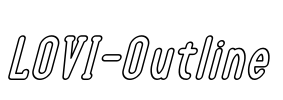 LOVI-Outline Font Image