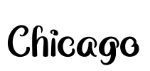 Chicago Font Image