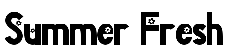 Summer Fresh Font Image