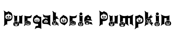 Purgatorie Pumpkin Font Image