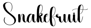 Snakefruit Font Image