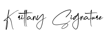 Krittany Signature Font Image