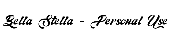 Bella Stella - Personal Use Font Image