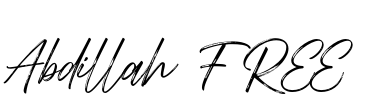 Abdillah FREE Font Image
