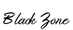 Black Zone Font Image