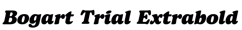 Bogart Trial Extrabold Font Image