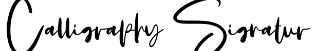 Calligraphy Signatur Font Image