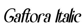 Gaftora Italic Font Image