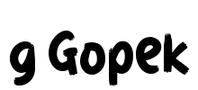 g Gopek Font Image
