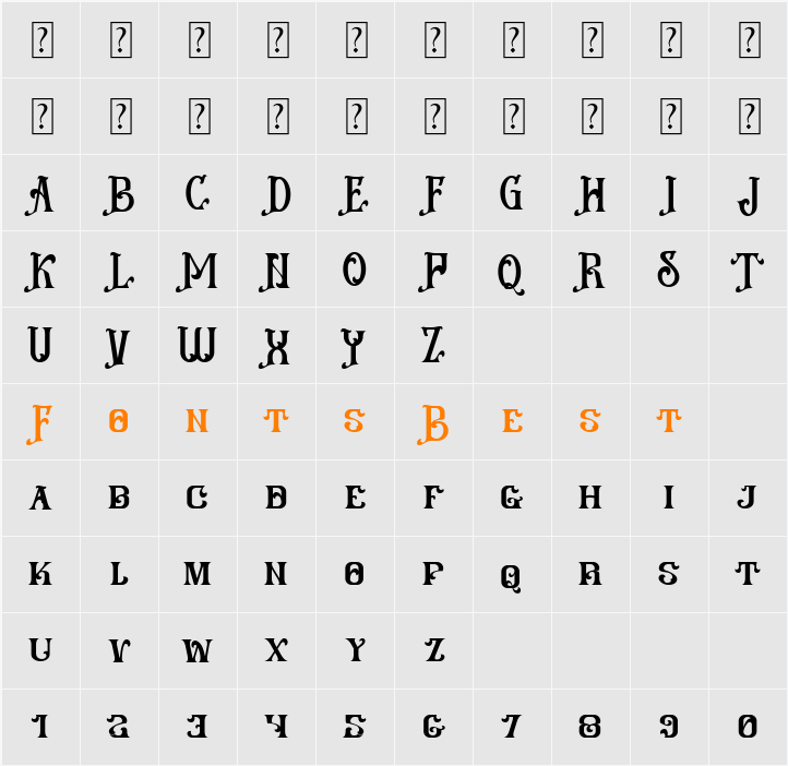 Nequila Character Map