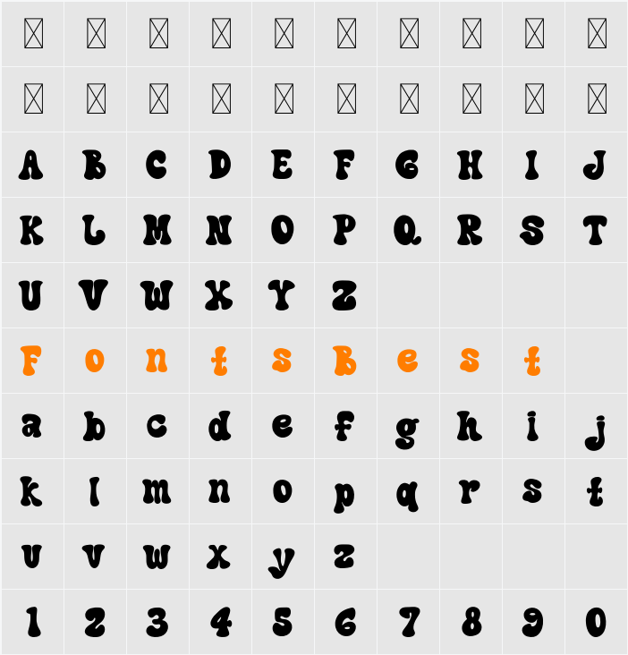 Retro Impact Character Map