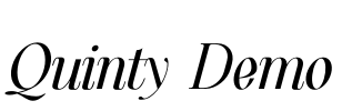 Quinty Demo Font Image