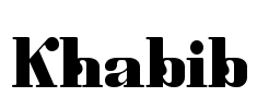 Khabib Font Image