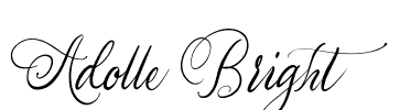 Adolle Bright  Font Image