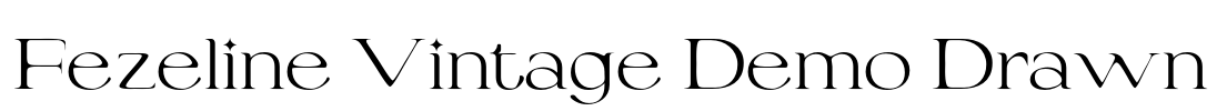 Fezeline Vintage Demo Drawn Font Image