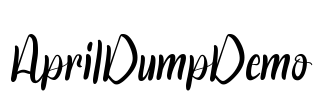 AprilDumpDemo Font Image