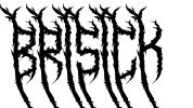 BRISICK Font Image