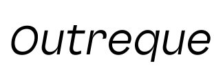 Outreque Font Image