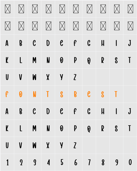 The  Sunshines Character Map