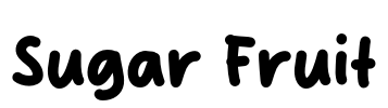 Sugar Fruit Font Image