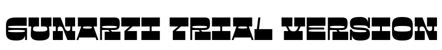 Gunarti Trial Version Font Image