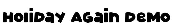 Holiday Again Demo Font Image