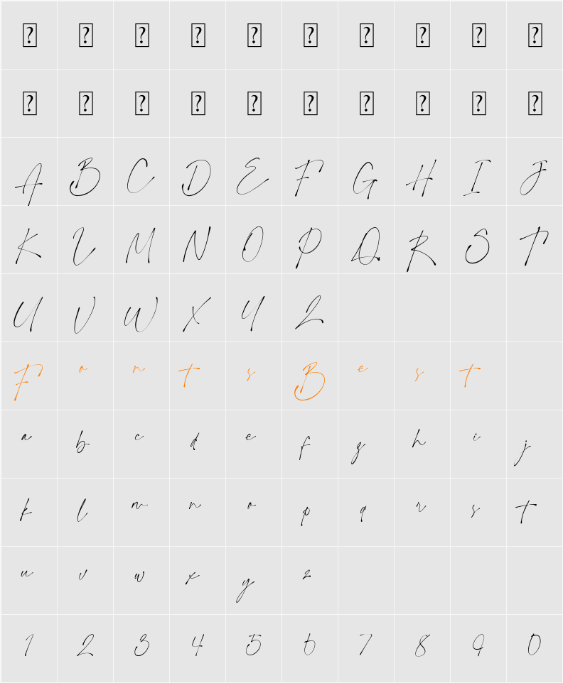 Amigos Character Map